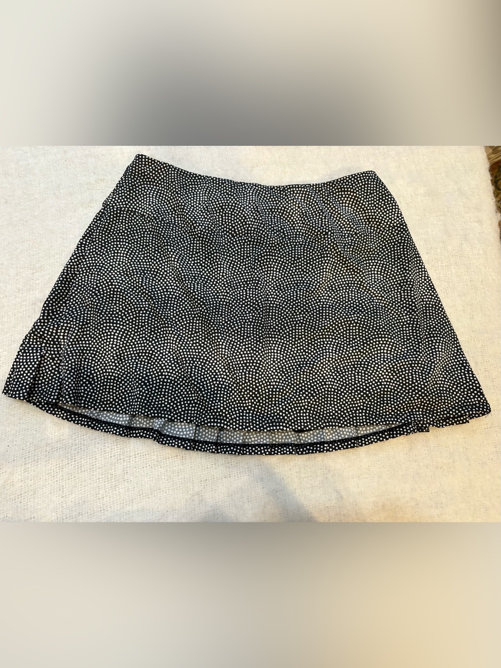 Tail black and white polka dot tennis skirt size medium